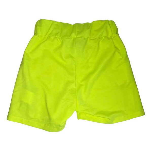 NWT L'ola Bianka Neon Green 3 Piece Short Track Set Size XS Logo Embroidered - Picture 3 of 10